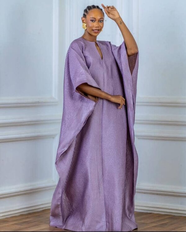 HIGH NECK SLIT KAFTAN MAXI